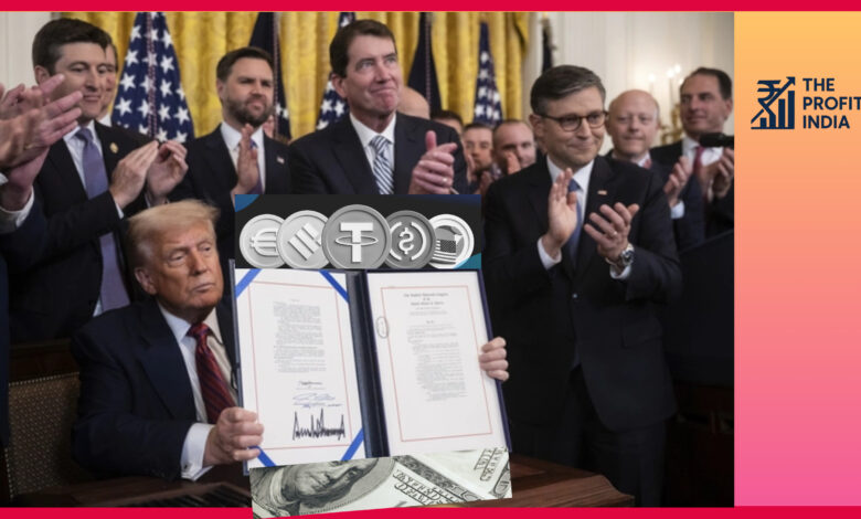 US Stablecoin Law ने India में मचाई हलचल: Dollar आधारित नए युग से वित्तीय संप्रभुता को कैसे मिल रही चुनौती US Stablecoin Law ने India में मचाई हलचल: Dollar आधारित नए युग से वित्तीय संप्रभुता को कैसे मिल रही चुनौती